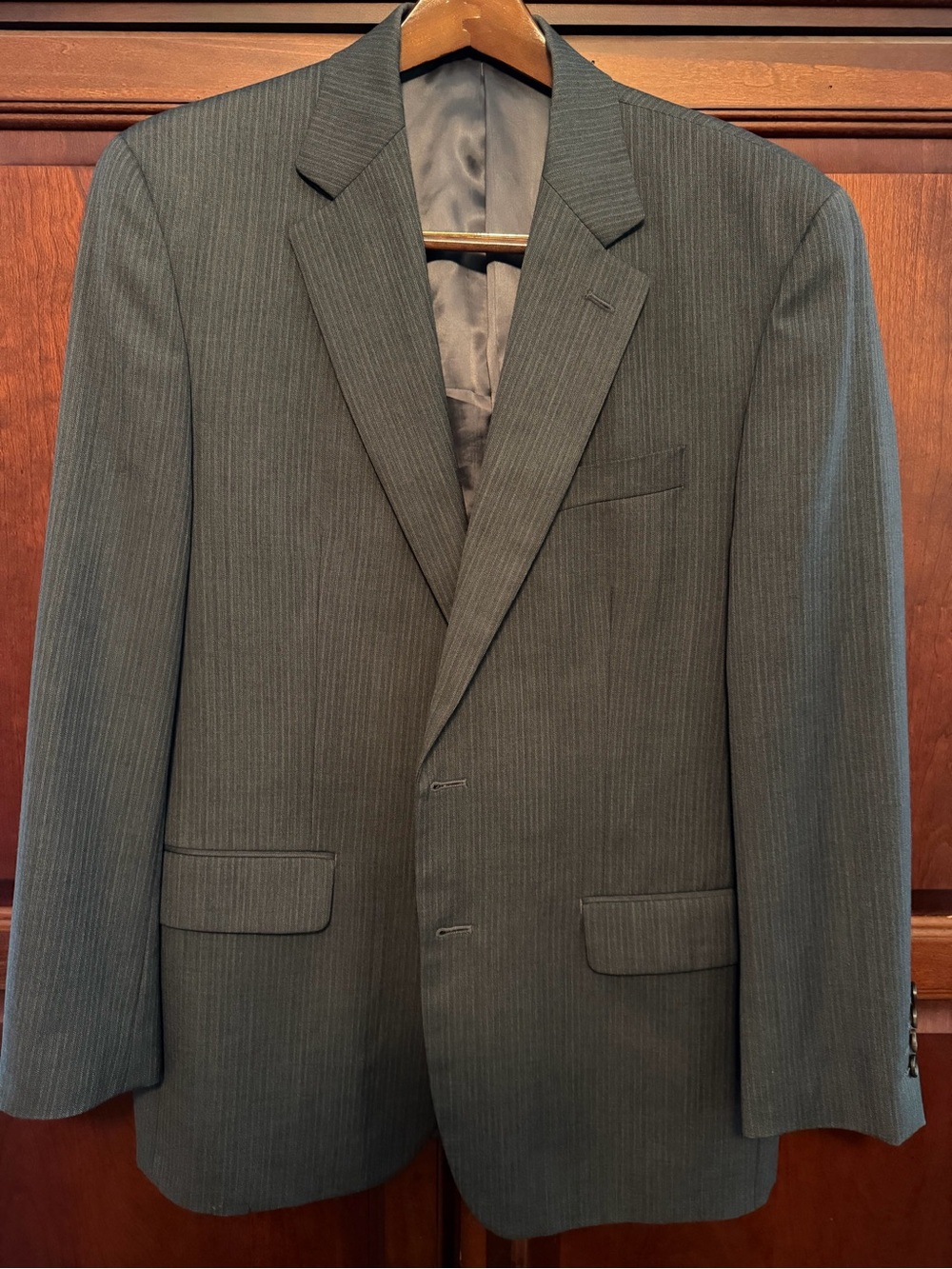 Ralph Lauren Grey Pinstripe Suit Coat